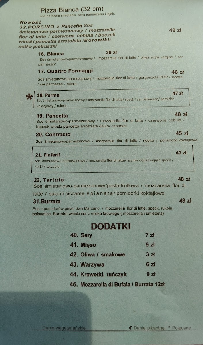 Menu Ristorante Pizzeria To I Owo Legnica-10