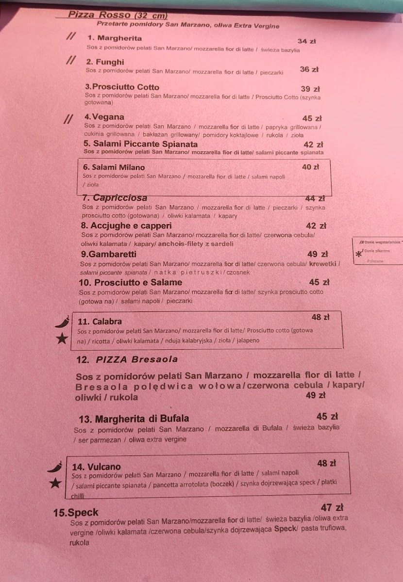 Menu Ristorante Pizzeria To I Owo Legnica-8